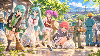 ヤマノテクリーニングのゲーム画面「OP画面より。日常を取り戻そう」