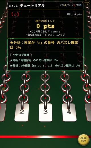 くじ引きタクティクスのゲーム画面「メインゲーム部分の画面」