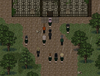ヒューマン・エラー・プロトコルのゲーム画面「偶然発見した館へ」