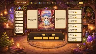 アルケミーパズルのゲーム画面「富士山など世界の名所を対戦の舞台に」
