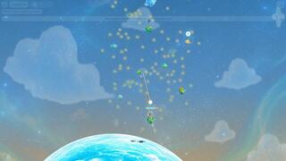 Orbit Otterのゲーム画面「番号の旅：番号の星をねらう」