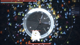 侍サバイバー（試作版）のゲーム画面「ボス戦」