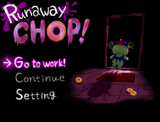 RunawayCHOP!のゲーム画面「自称一流探偵が「わ」の店の秘密に迫る!」