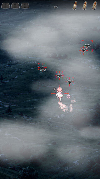 空の果てのフロンティアのゲーム画面「マルチロックオン」