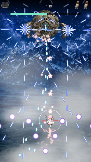 空の果てのフロンティアのゲーム画面「ボス」