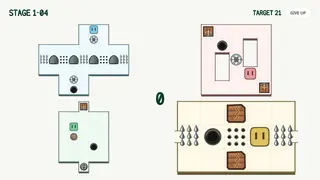 4 SCREENS, 1 MOVE ブラウザ体験版のゲーム画面「※steam版のゲーム画面」
