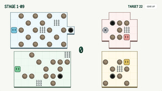 4 SCREENS, 1 MOVE ブラウザ体験版のゲーム画面「※steam版のゲーム画面」