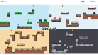 4 SCREENS, 1 LIFE 体験版のゲーム画面「※steamゲーム画面」
