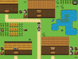Ballad 23　継ぐもののゲーム画面「街を歩く」