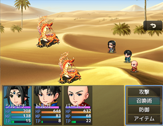 Ballad 23　継ぐもののゲーム画面「戦闘シーン」