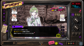 アンiドル 体験版のゲーム画面「〇ワイプ出現！会話時の他のアイドルの反応が見られます」