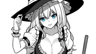 魔理っぺを撃退RTAのゲーム画面「魔理沙」
