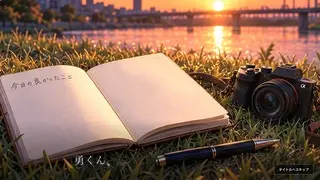 放課後のステラ ~嘘と願いのバウンドリ~のゲーム画面「OP:夕暮れのノートとカメラ」