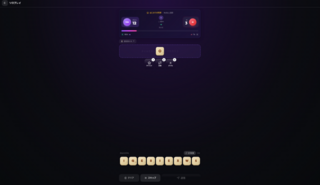 WordForge（ワードフォージ）のゲーム画面「タイルで英単語を作って対戦」