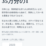 35万分の1のイメージ