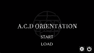 A.C.D ORIENTATIONのゲーム画面「タイトル画面」