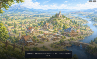 Re:turn ～辺境の万事屋は、今日も灯りをともす～のゲーム画面「小さな村が発展し、やがて大きな街へ」