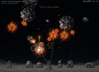 Pale Ground Defenseのゲーム画面「防衛画面」