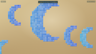 SANDSMITHのゲーム画面「図形の数はいくつ?に答えよう」