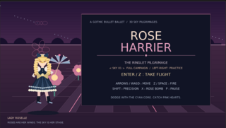 ROSE_HARRIERwebのゲーム画面「タイトル画面」