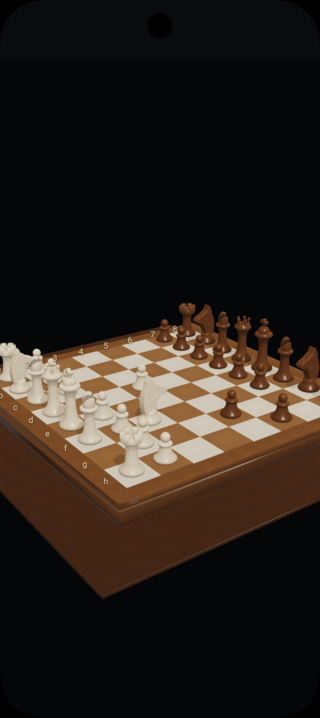 BaSix Chessのゲーム画面「3Dチェス盤」